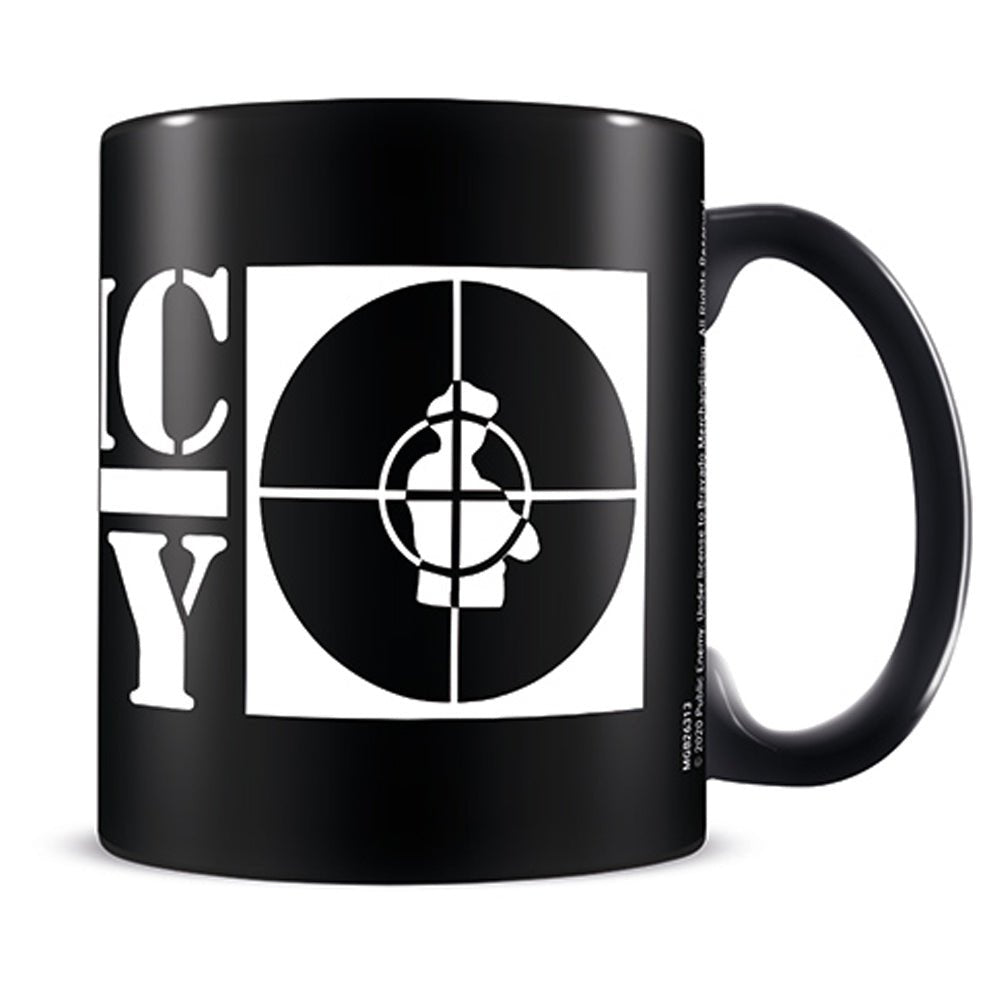 PUBLIC ENEMY パブリックエナミー - Crosshairs Logo / Black / マグカップ - PGS
